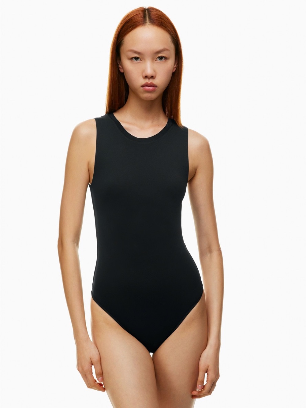 Aritzia Babaton Contour Muscle Bodysuit Black Size Small NWT